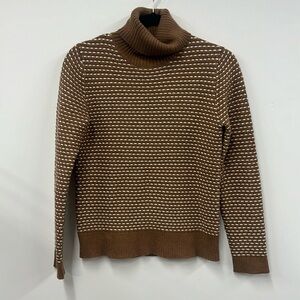 JCREW Turtleneck Sweater Tan Cream XS